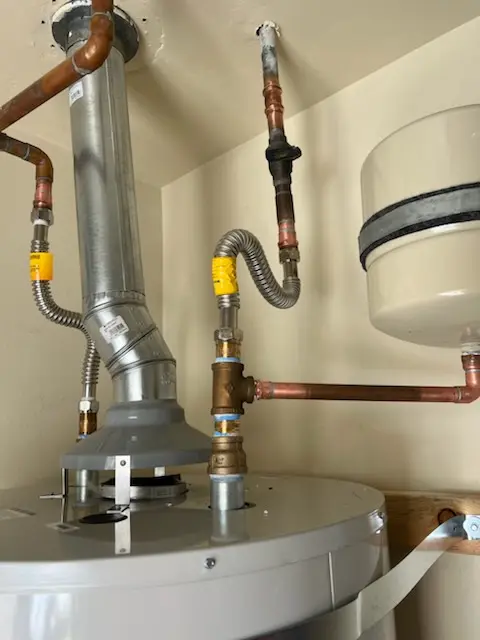 Water heater installation and plumbing repair in Middlebury